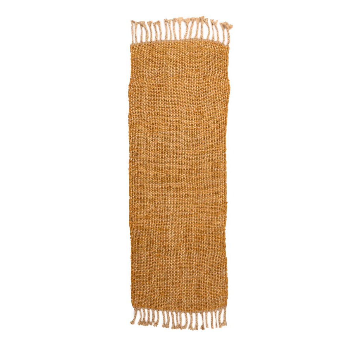 Boho&me Jute loper Chunky - Boho & me - goud|naturel - 70x200 cm
