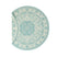 Tapeso Rond Vintage buitenkleed - Flip Agnes turquoise - 160 cm