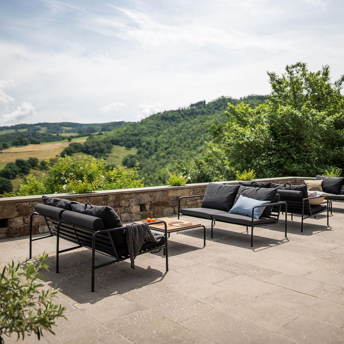 Houe Avon 2-zits loungebank frame wit stof Alpine heritage