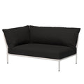 Houe Level2 linker hoek 2-zits loungebank frame wit stof Char