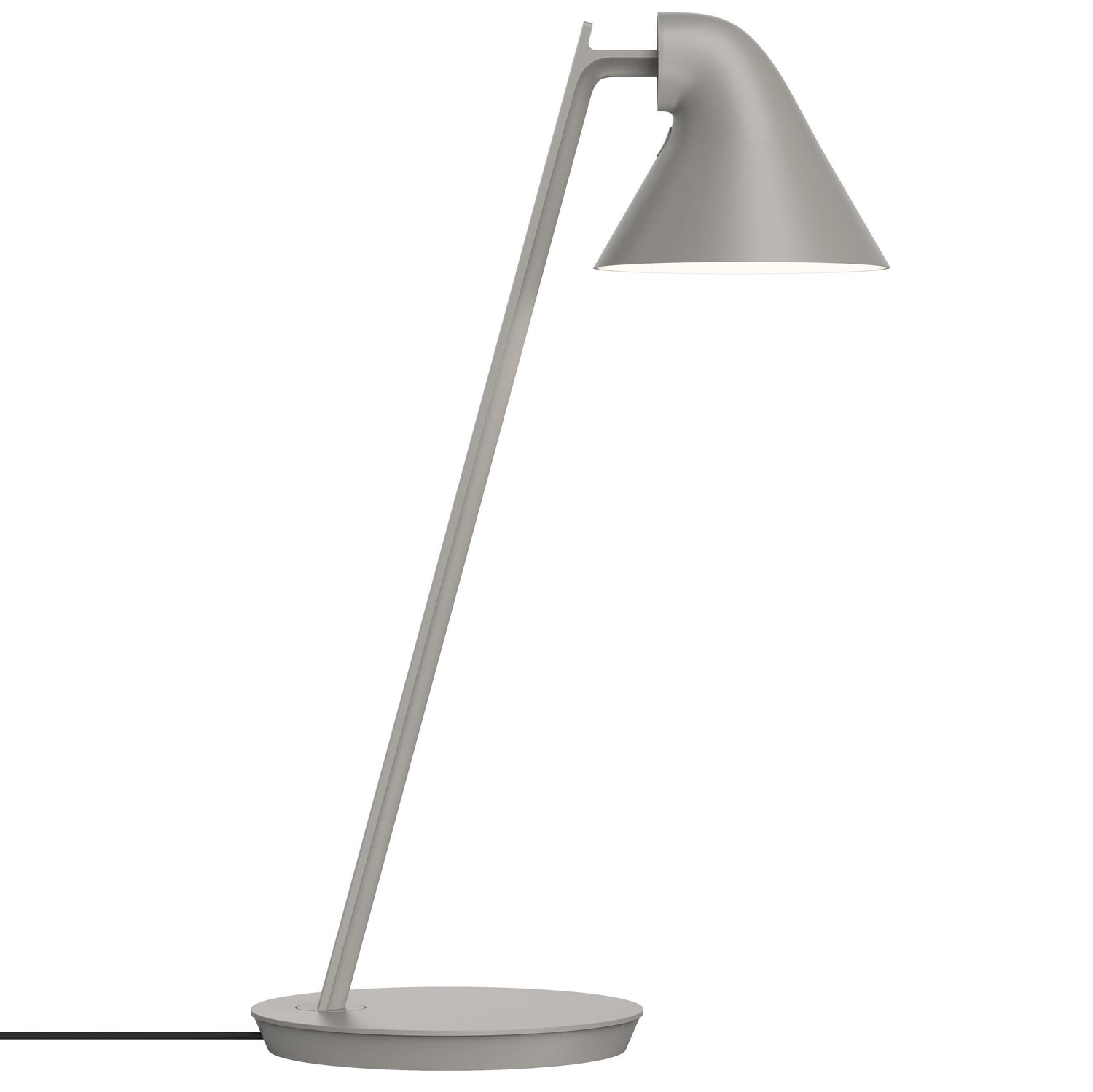 Louis Poulsen NJP Mini tafellamp LED lichtgrijs aluminium