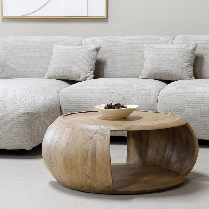 DÉJA Living - Salontafel Naturel Mangohout - 85x85x35cm - June