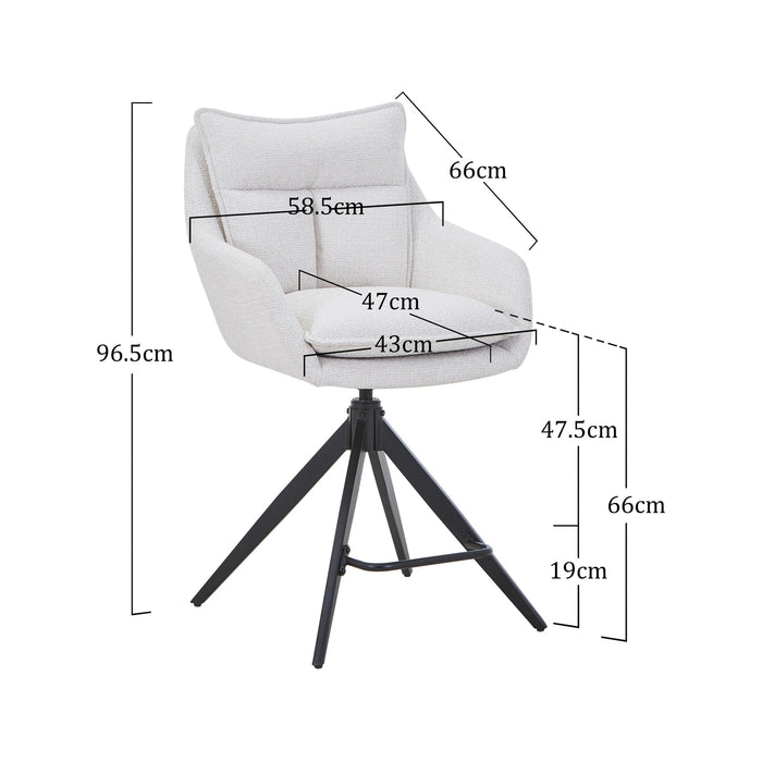 DÉJA Living - Barkruk Beige - Manon - Set van 2