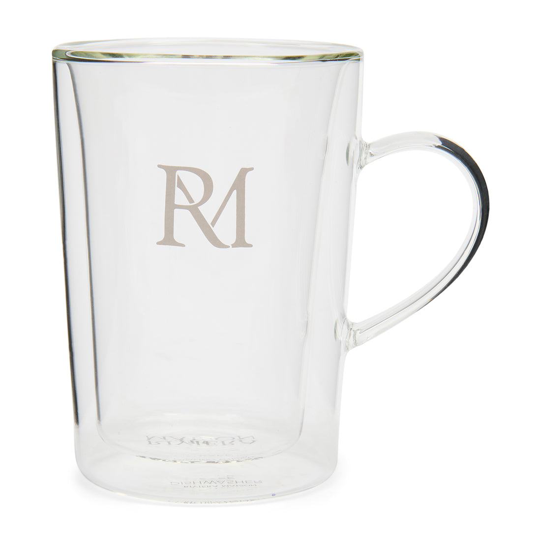 Riviera Maison Theeglas - Monogram Dubbelwandig glas met oor