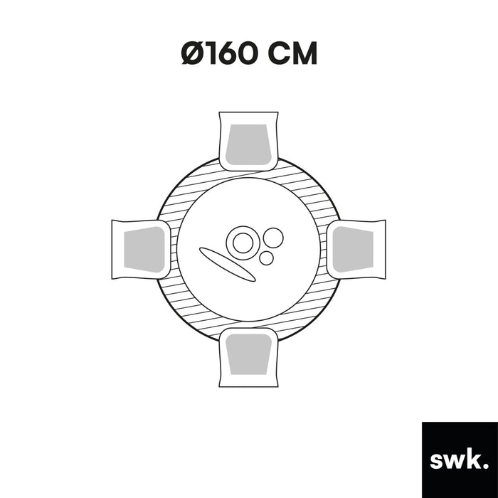 sweeek - Interieurtapijt met cirkelpatroon in crèmekleur