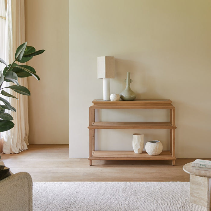 Tikamoon - Consoletafel van massief teakhout Achille 120 cm