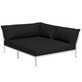 Houe Level2 Cozy Corner loungebank rechts frame wit stof Char
