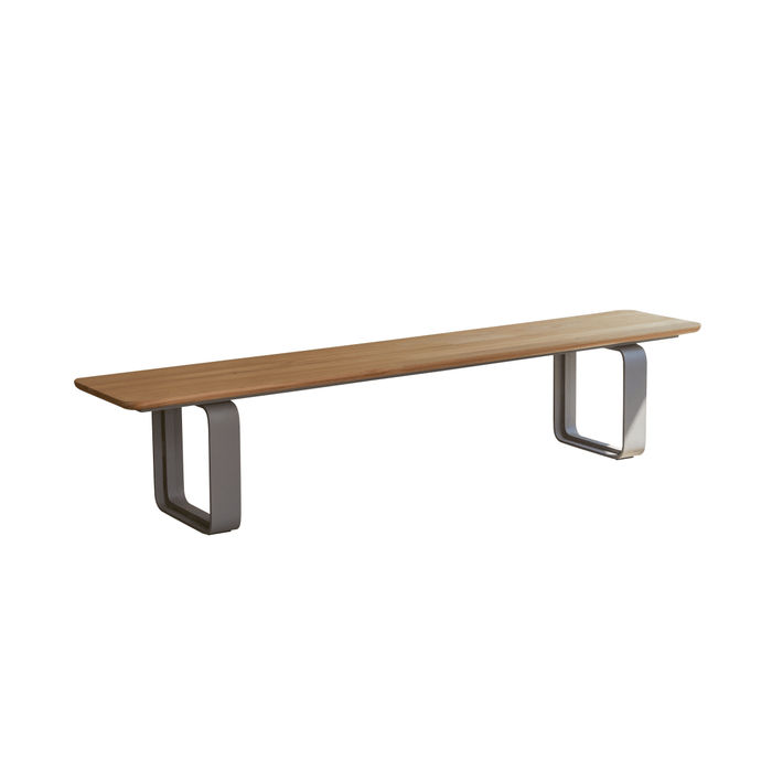 Tikamoon - Harper - Bank van massief teakhout en aluminium