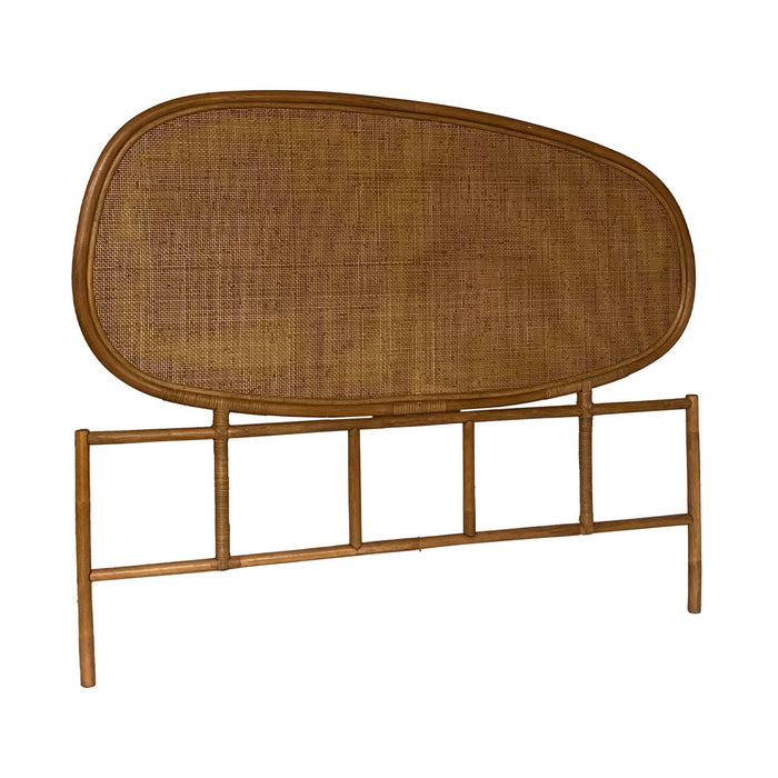 sweeek - Organisch hoofdbord in donker rotan