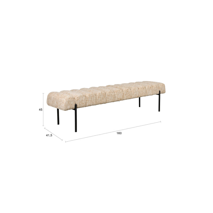Housecraft Living Jethro Eettafelbank 160 cm Beige
