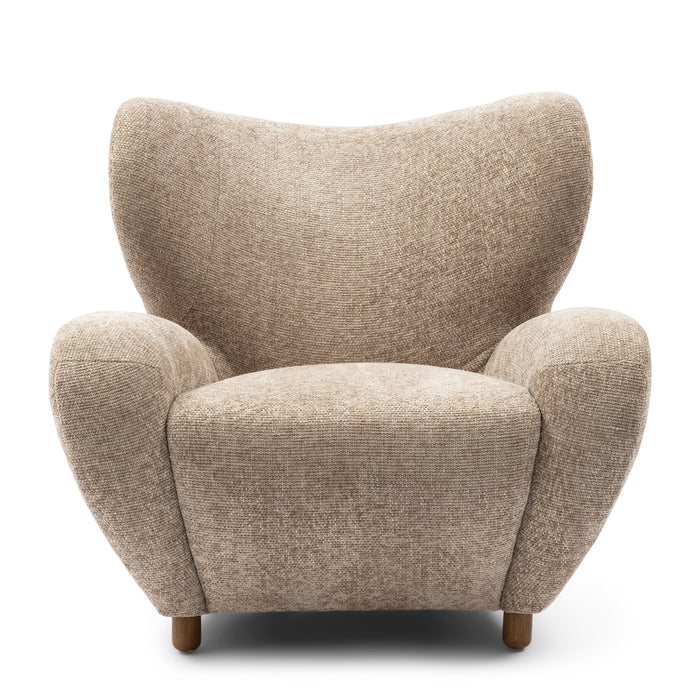 Rivièra Maison Riviera Maison Courchevel Wing Chair, open weave, beige