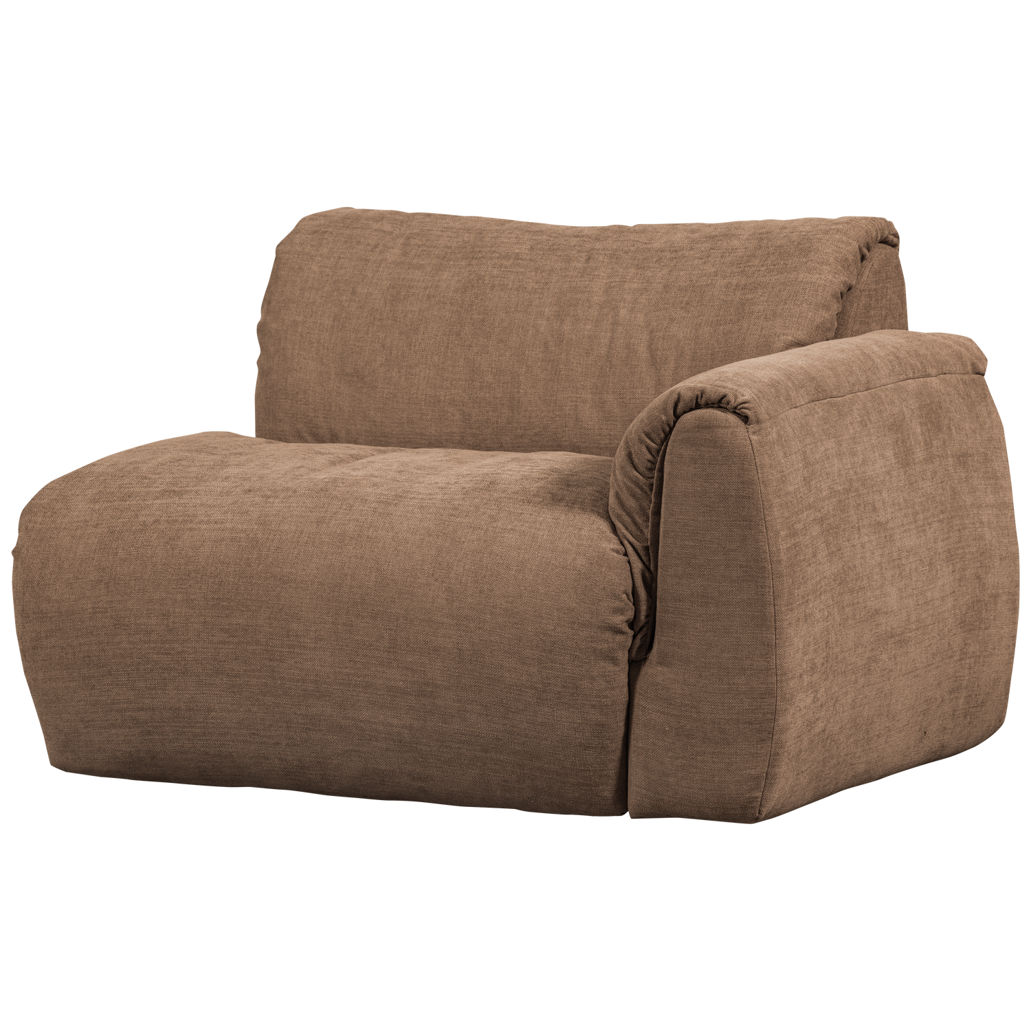 WOOOD Baggy 1-Zits Met Arm Rechts - Geweven Chenille - Bruin -