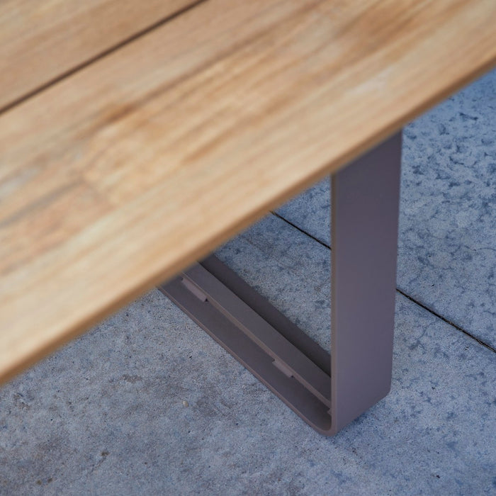 Tikamoon - Harper - Teakhouten en aluminium tuinset voor 6 personen