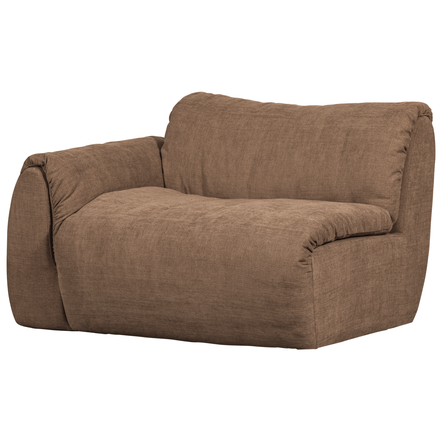 WOOOD Baggy 1-Zits Met Arm Links - Geweven Chenille - Bruin-81x114x101