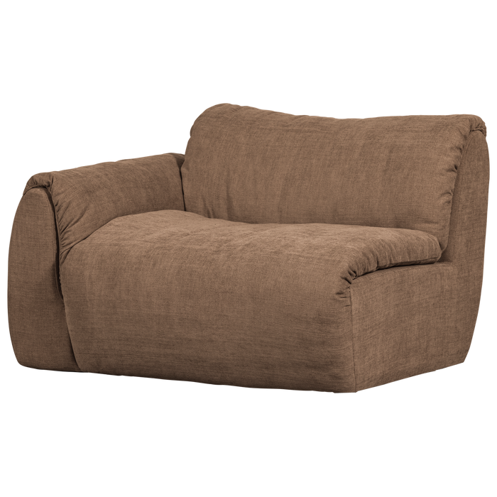 WOOOD Baggy 1-Zits Met Arm Links - Geweven Chenille - Bruin-81x114x101