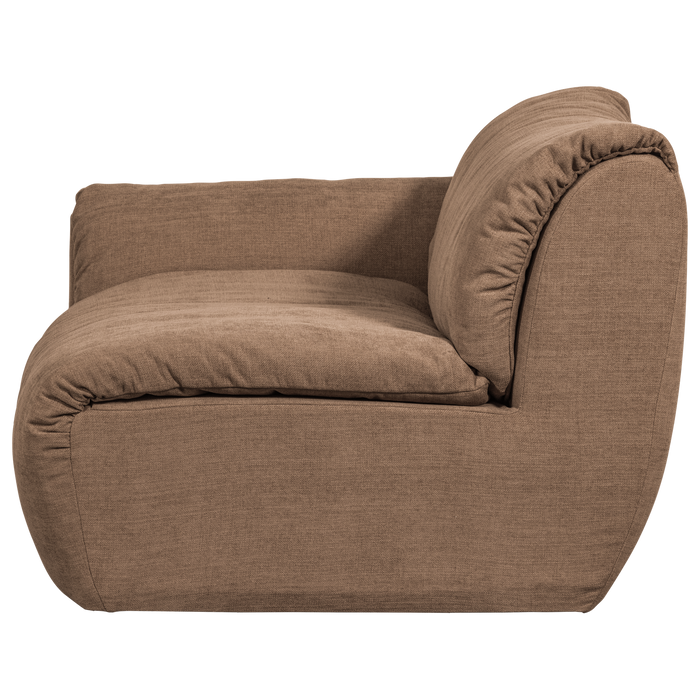 WOOOD Baggy 1-Zits Met Arm Links - Geweven Chenille - Bruin-81x114x101