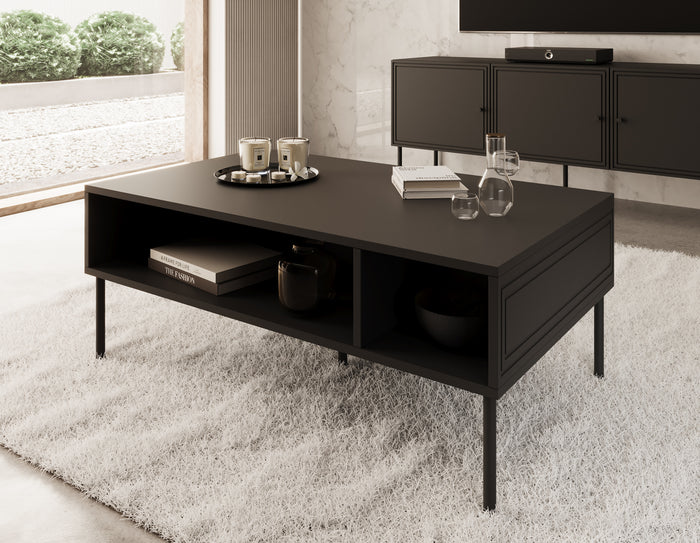 Meubella Salontafel Pierson - Zwart - 110 cm