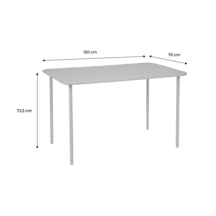 sweeek - Tuintafel 4 plaatsen metaal