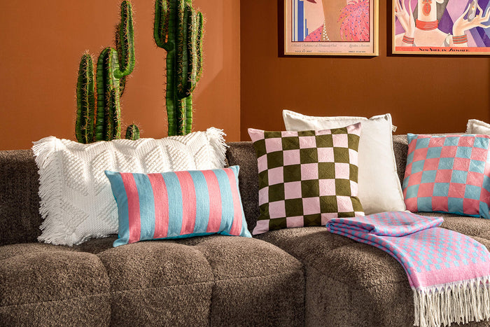 Dutch Decor sierkussen CERISE - 30x50 cm Aqua Splash