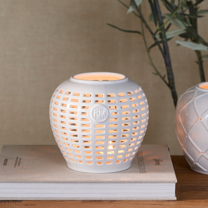 Riviera Maison Theelichthouder Wit - Leatitia Kaarsenhouder decoratief