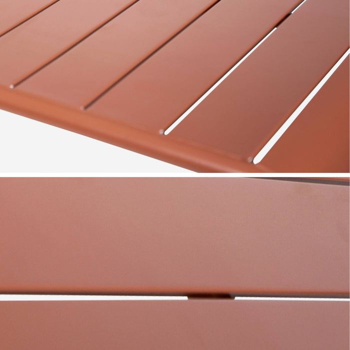 sweeek - Hoge tuintafel 4 plaatsen metaal