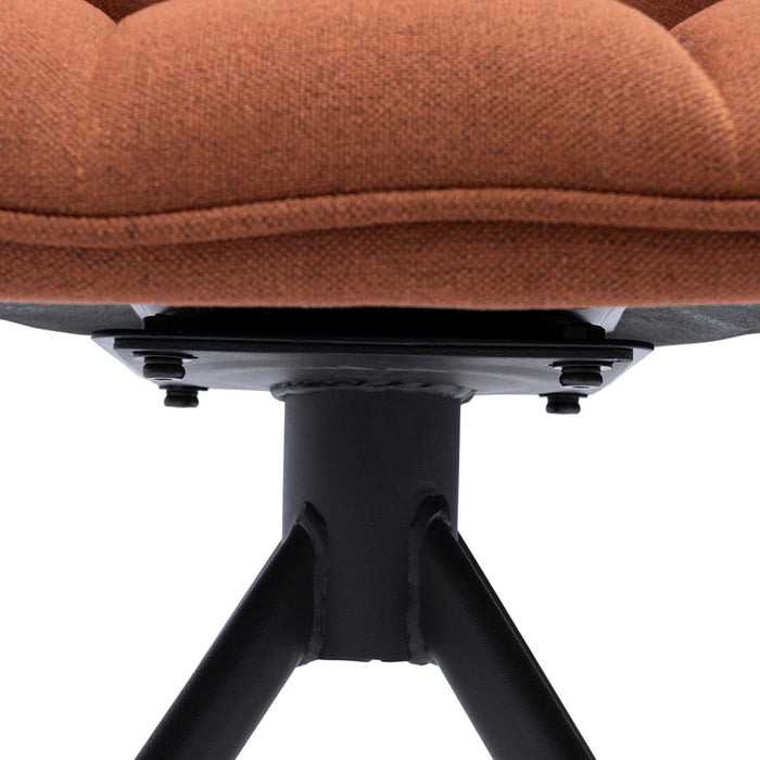 Rivièra Maison - Eetkamerstoel A93 - Autumn Brown, polyester en ijzer, 67x60x82 cm