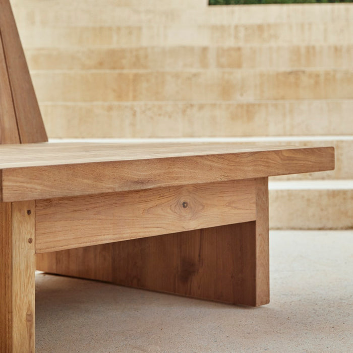 Tikamoon - Tuinfauteuil van gerecycled teakhout Joaquin, 1-zit