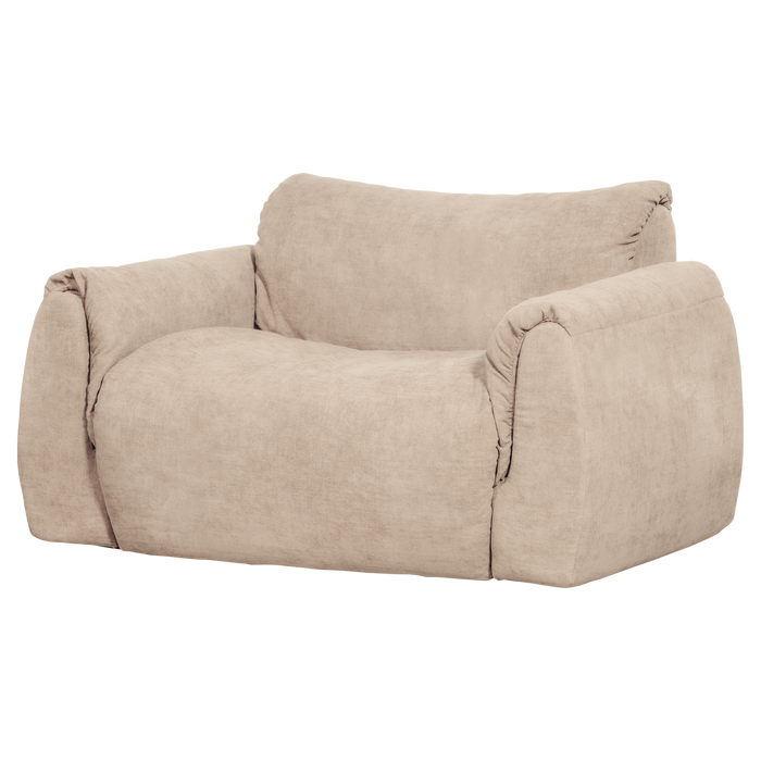 WOOOD Baggy Loveseat - Geweven Chenille - Zand - 81x138x101