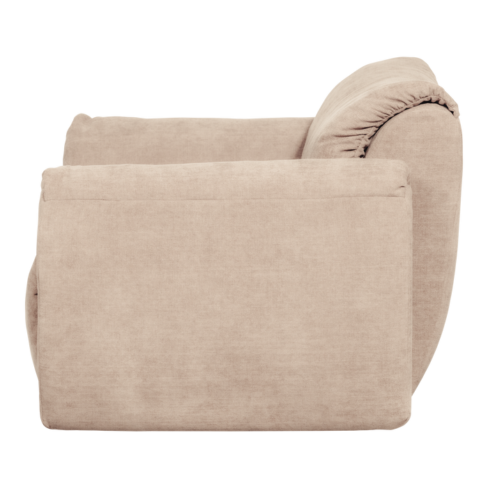 WOOOD Baggy Loveseat - Geweven Chenille - Zand - 81x138x101