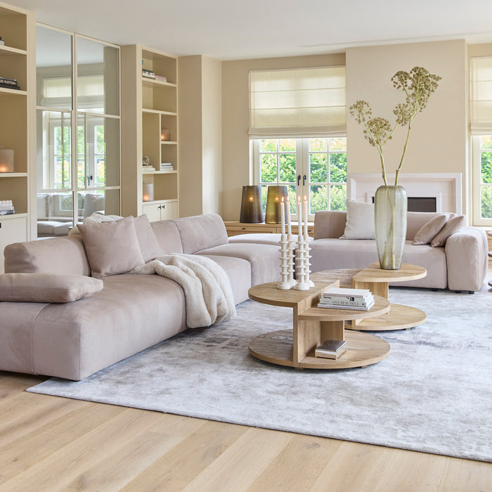 Rivièra Maison - Extra Kussen L20 - Lichtbruin Handgemaakt 73x33x8 cm