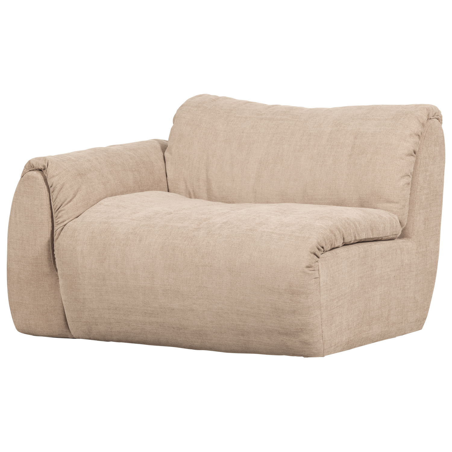 WOOOD Baggy 1-Zits Met Arm Links - Geweven Chenille - Zand -81x114x101