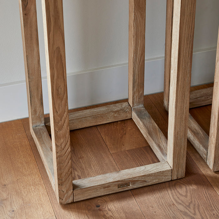 Rivièra Maison - Plantenstandaard in gerecycled eikenhout, 40 cm breed en 110 cm hoog