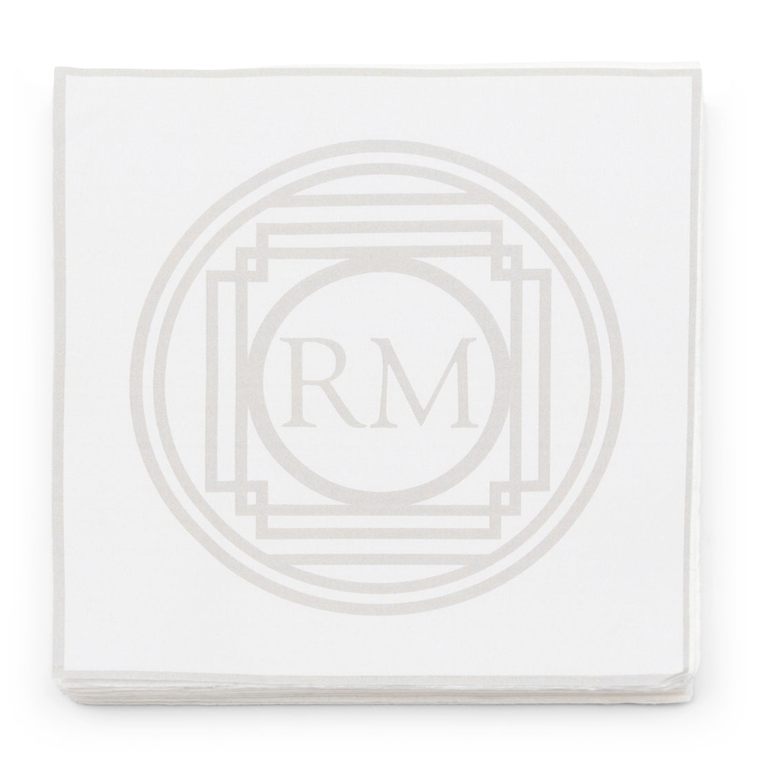 Rivièra Maison - Stijlvolle Papieren Servetten in Beige van Duurzaam Papier met Afmetingen 16,5x16,5 cm