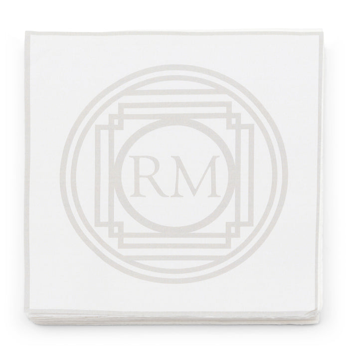 Rivièra Maison - Stijlvolle Papieren Servetten in Beige van Duurzaam Papier met Afmetingen 16,5x16,5 cm