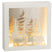 J-Line wanddecoratie 3D Winter - pvc|glas - zilver - LED lichtjes