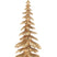 J-Line decoratie Denneboom - polyresin - goud - small
