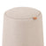 J-Line Poef Hocker Bijzettafel Rond Textiel Hout Beige - 43,5x43,5 CM