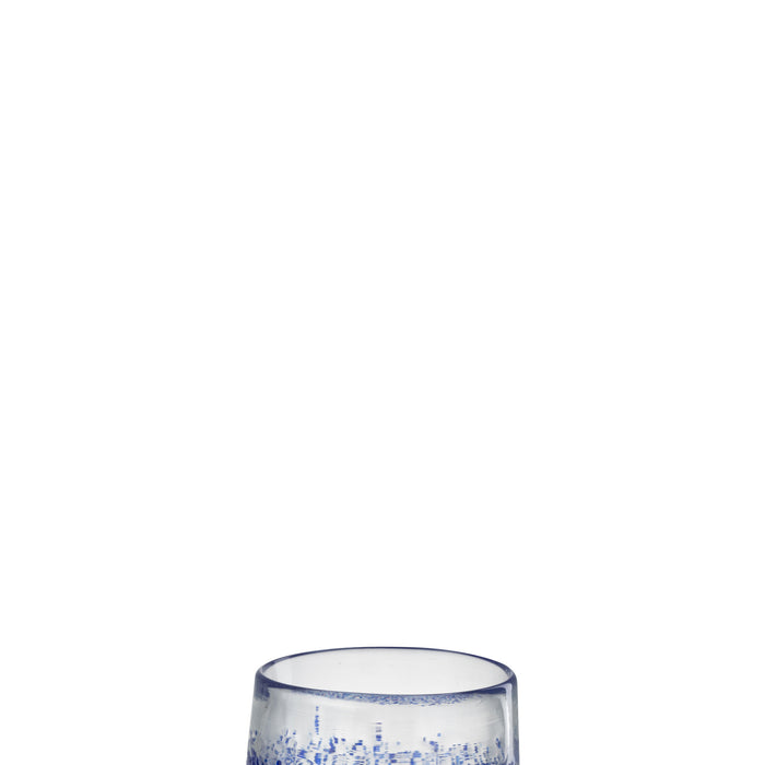 J-Line windlicht - glas - blauw