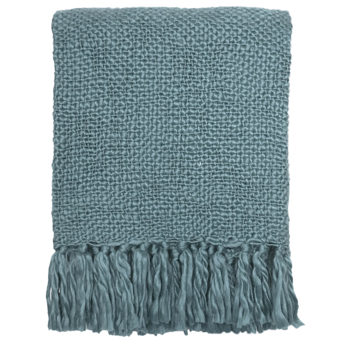 Malagoon Solid Plaid 125 x 150 cm - Lead Blue