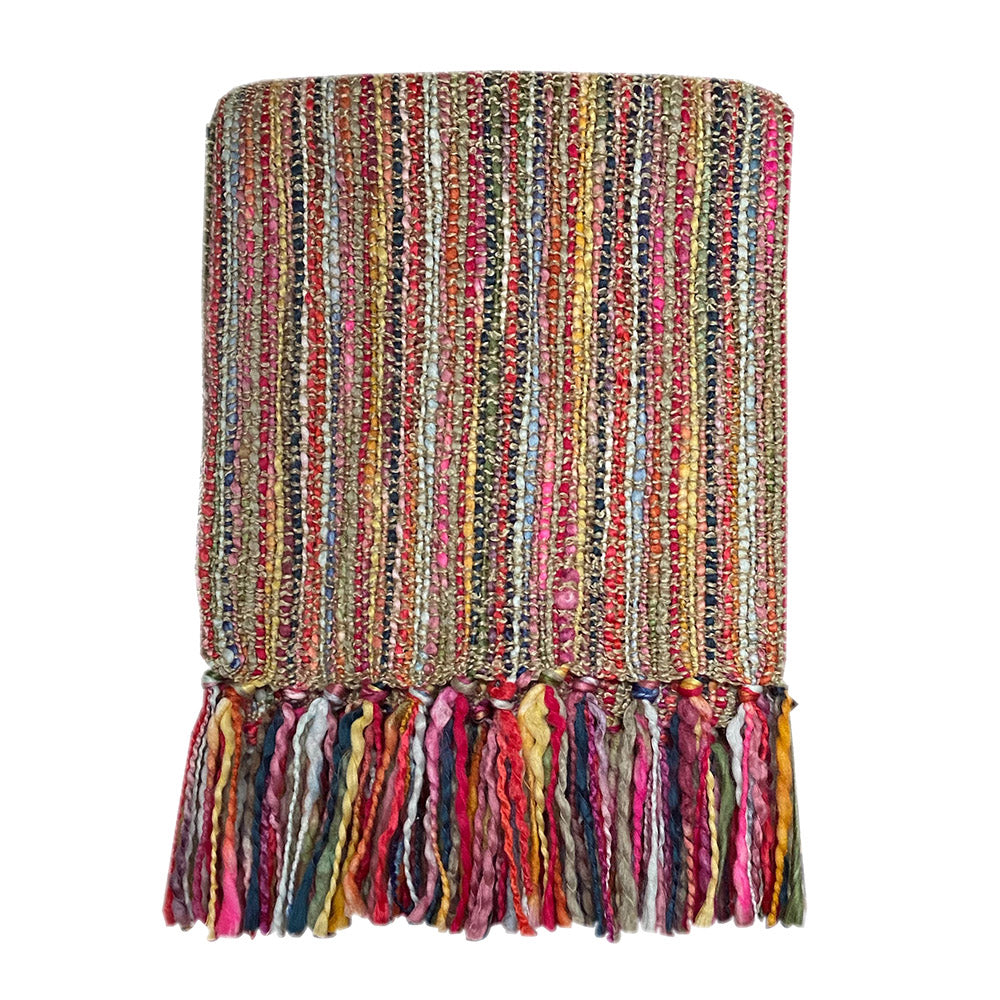 Malagoon Solid Plaid 125 x 150 cm - Multicolor