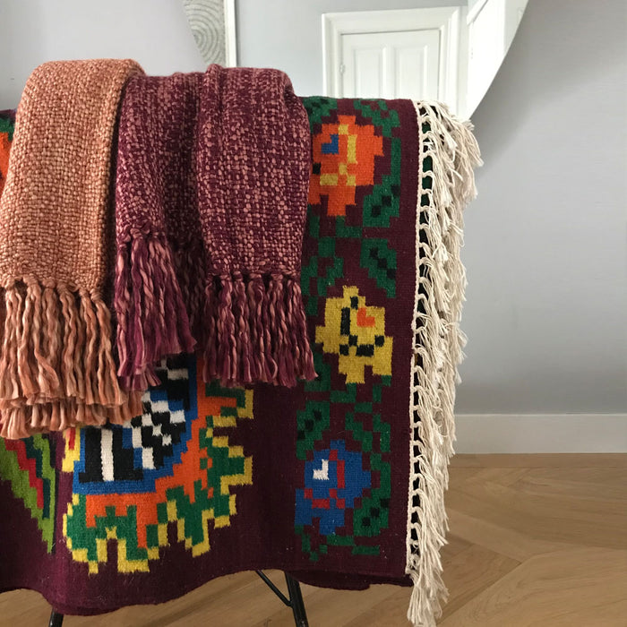 Malagoon Marble Plaid - Terracotta