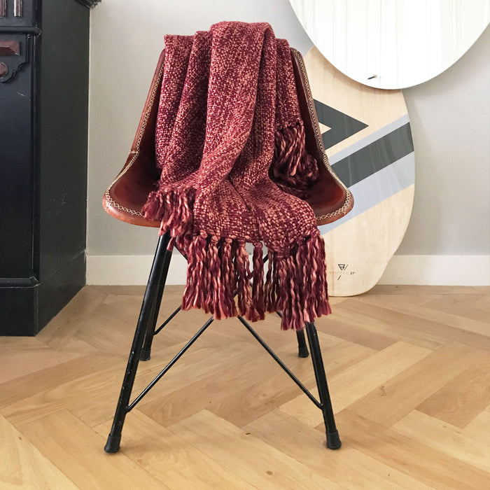 Malagoon Marble Plaid - Bordeaux