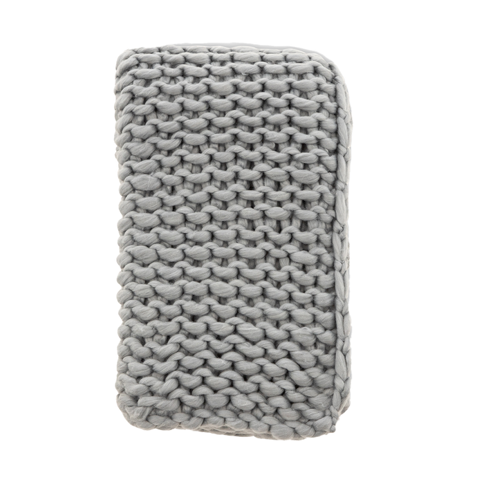 Nest living Verena plaid grijs - 170 x 130 cm