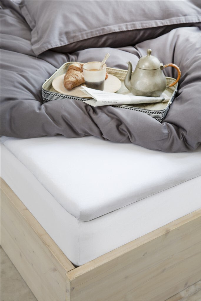 Walra - Hoeslaken Crispy Cotton Topper - 90x220 - Wit