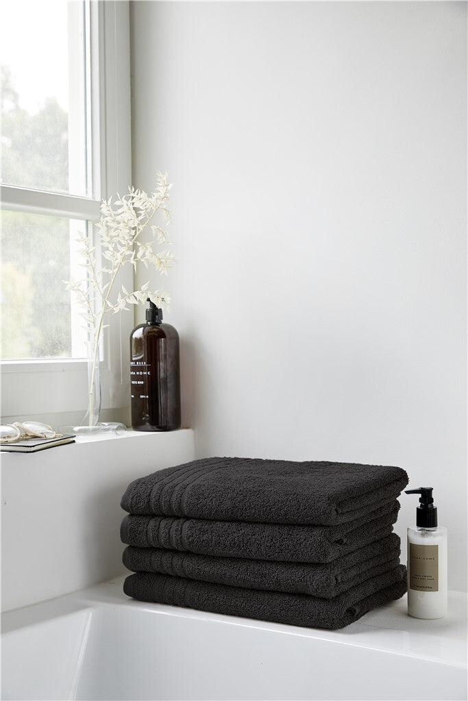 Byrklund - Badlaken Bath Basics (PP) - 70x140 - Zwart