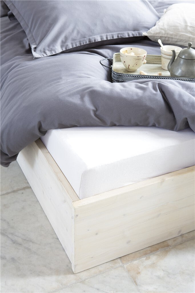 Walra - Hoeslaken Crispy Cotton - 80x200 - Wit