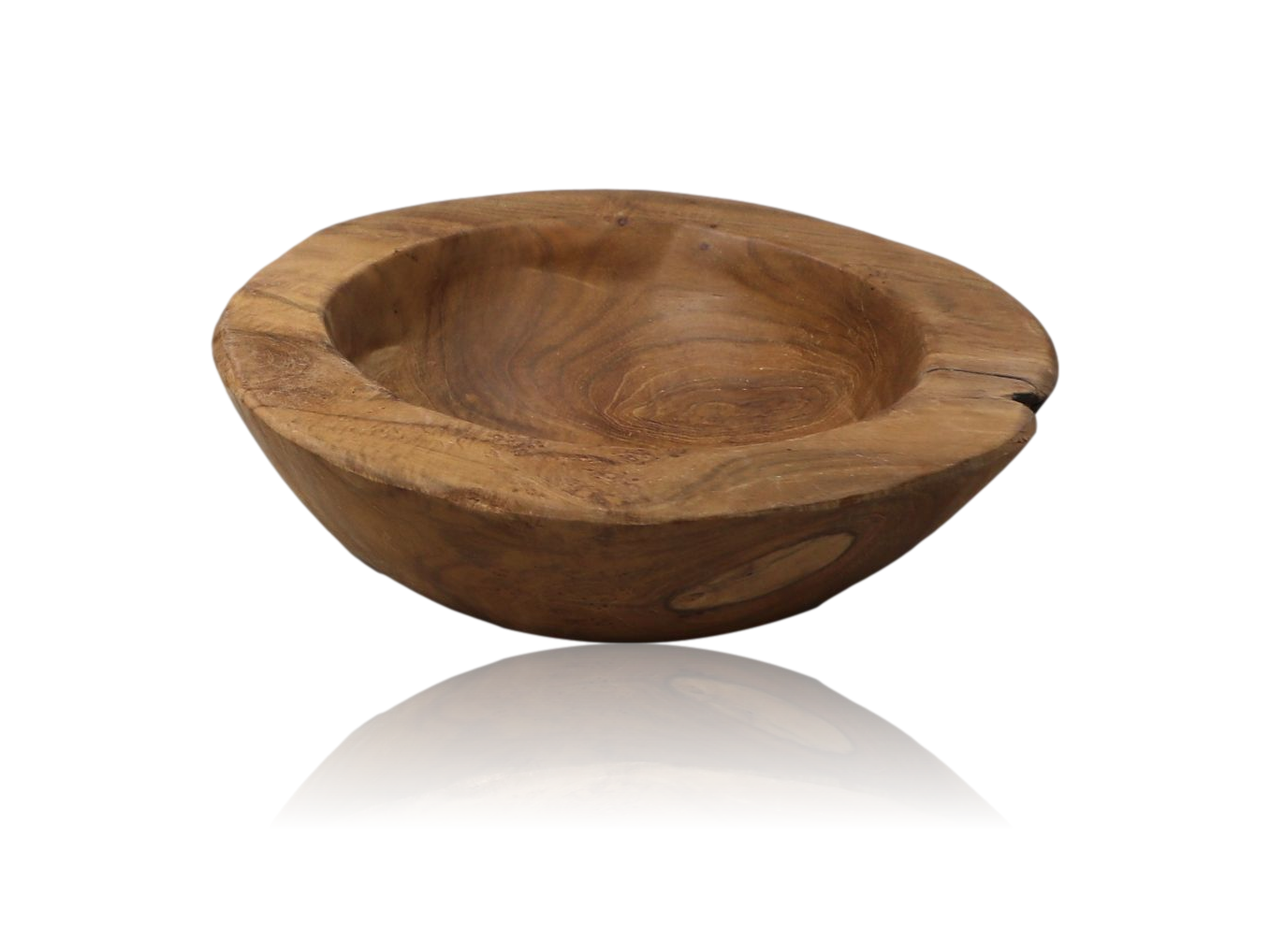 HSM Collection-Fruitschaal Small-ø20-27x6-10-Naturel-Teak