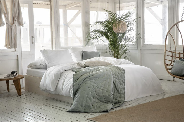 Walra - Dekbedovertrek Vintage Satin - 260x220 - Wit