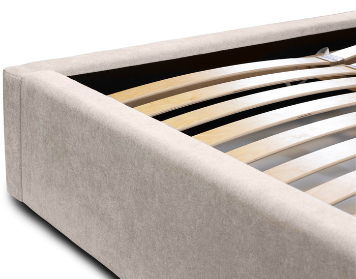 Trae Mobler Montana 160 x 200 cm Gestoffeerd Bed Beige