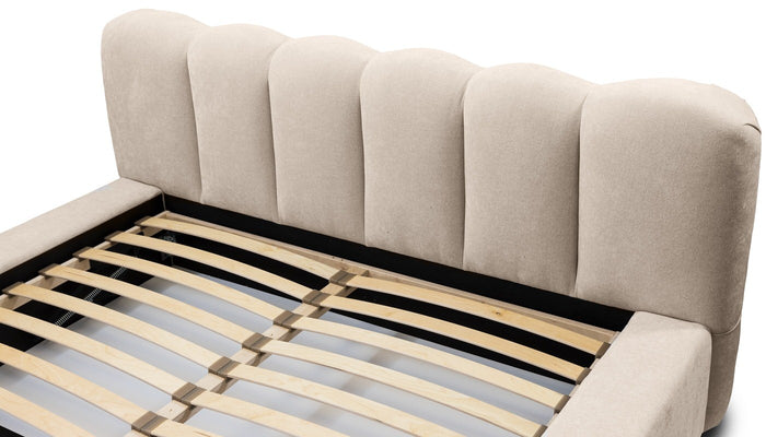 Trae Mobler Dallas 180 x 200 cm Gestoffeerd Bed Beige